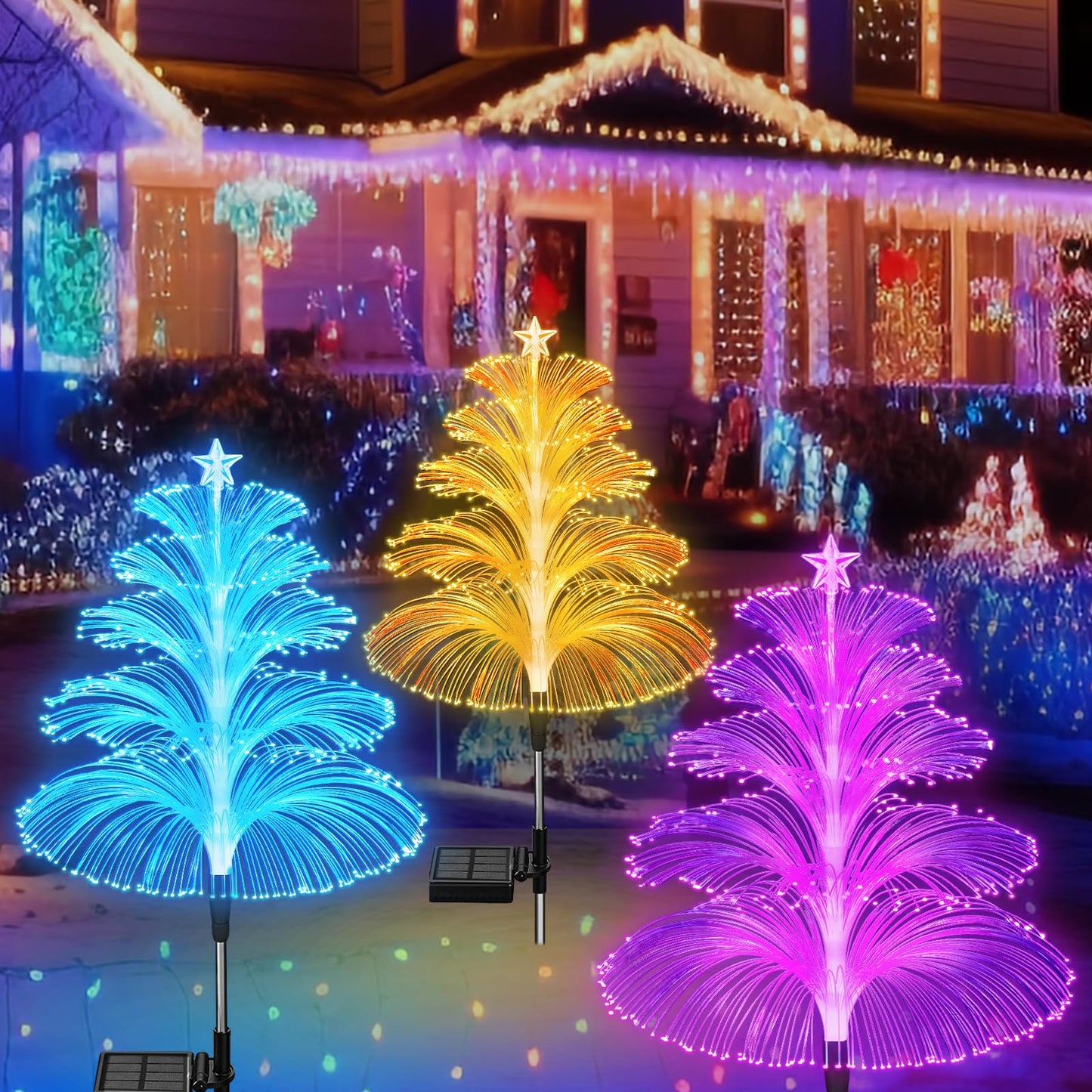 Solar Jellyfish Lamp | Five-Layer Design with 7 Color Modes 0