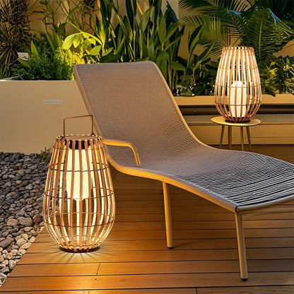 Solar Outdoor Lamp | Handmade Rattan Design for Patios 5