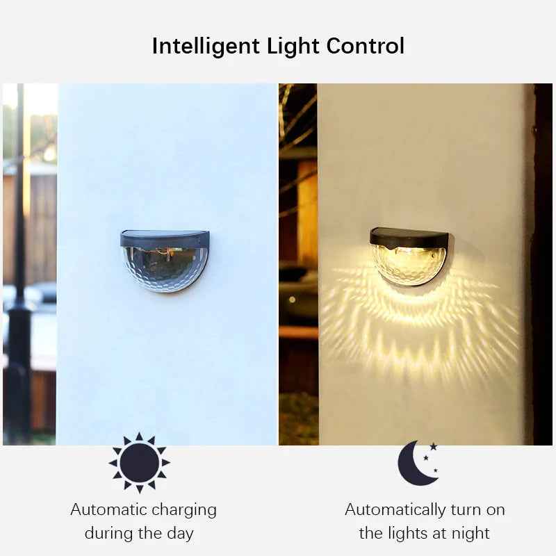 Solar Wall Lights | Waterproof LED Outdoor Lighting for Gardens and Driveways 5