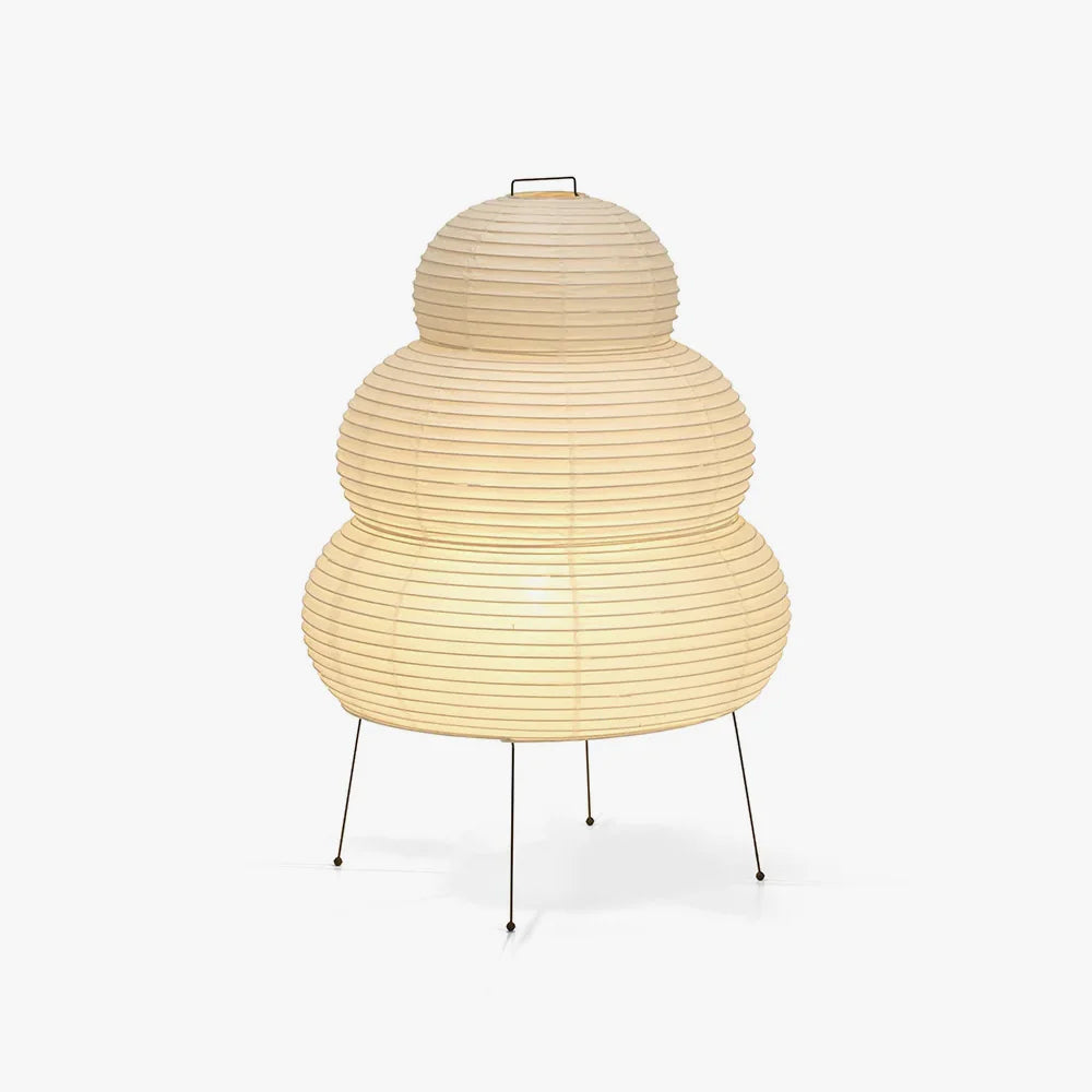 Paper Table Lamp | Elegant Japanese Lantern Design with Soft Lighting 2