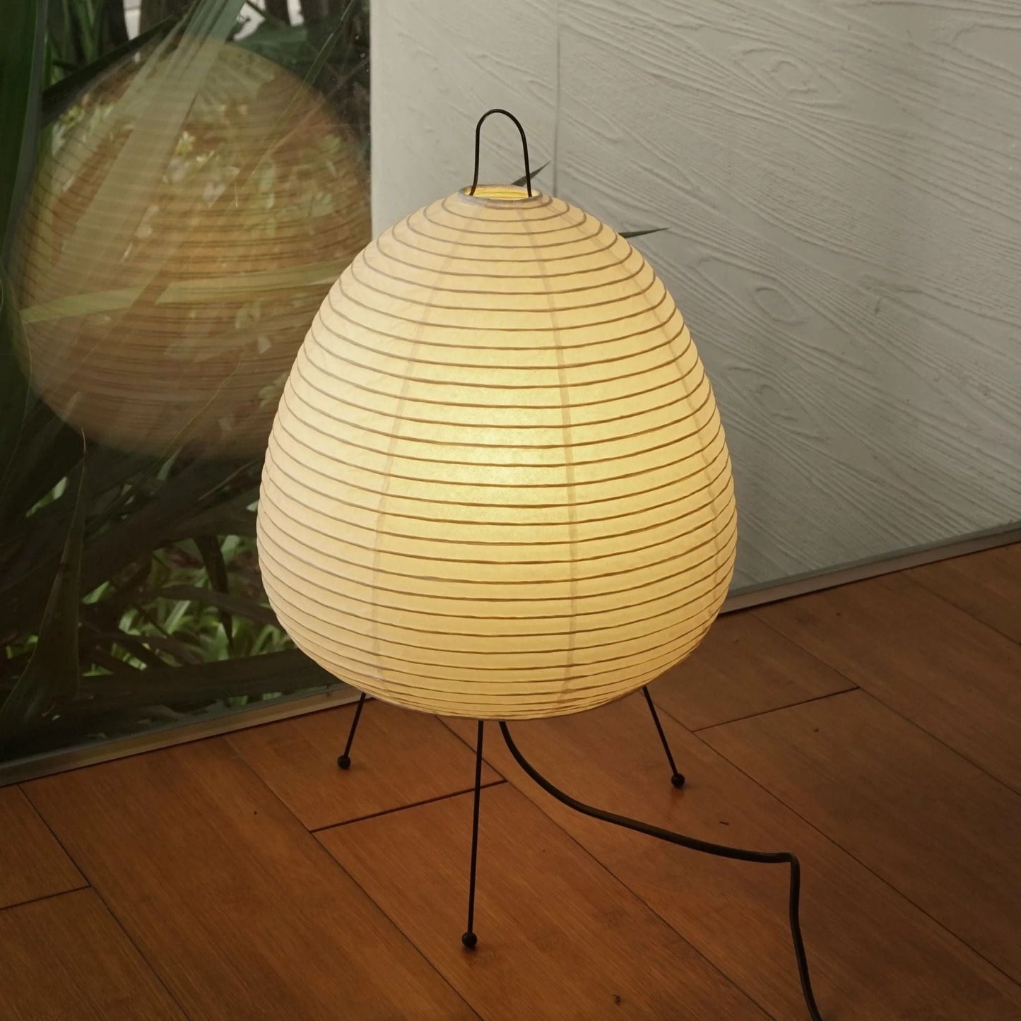 Paper Table Lamp | Elegant Japanese Lantern Design with Soft Lighting 4