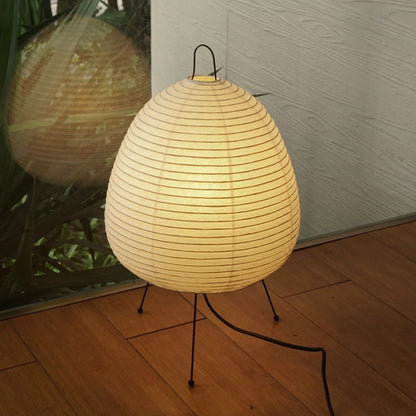 Paper Table Lamp | Elegant Japanese Lantern Design with Soft Lighting 4