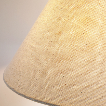 Table Lamp | Elegant Marble Base and Soft Linen Shade for Bedroom and Living Room 4