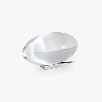 Table Lamp | Unique Oval Glass Design with Integrated LED Lighting 2