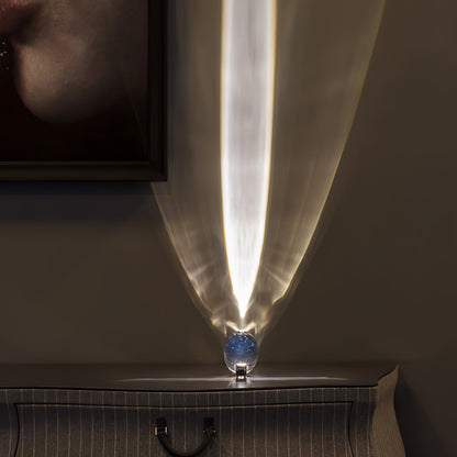 Table Lamp | Unique Oval Glass Design with Integrated LED Lighting 3