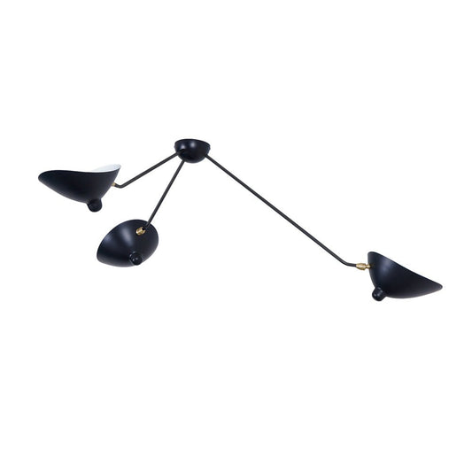 Ceiling Light Fixture | Three Arm Design with Dynamic Sculptural Style 1