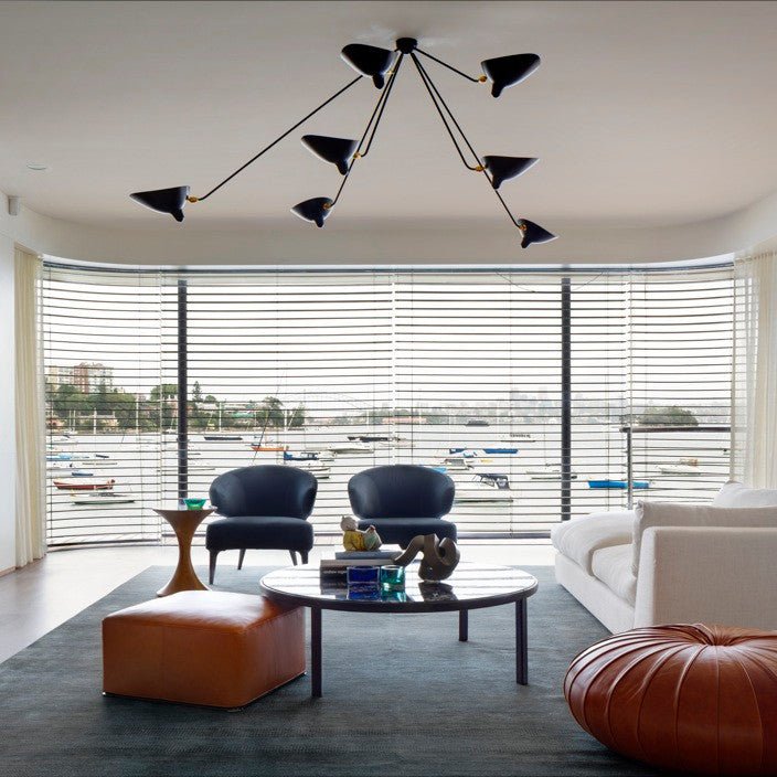 Ceiling Light Fixture | Three Arm Design with Dynamic Sculptural Style 5