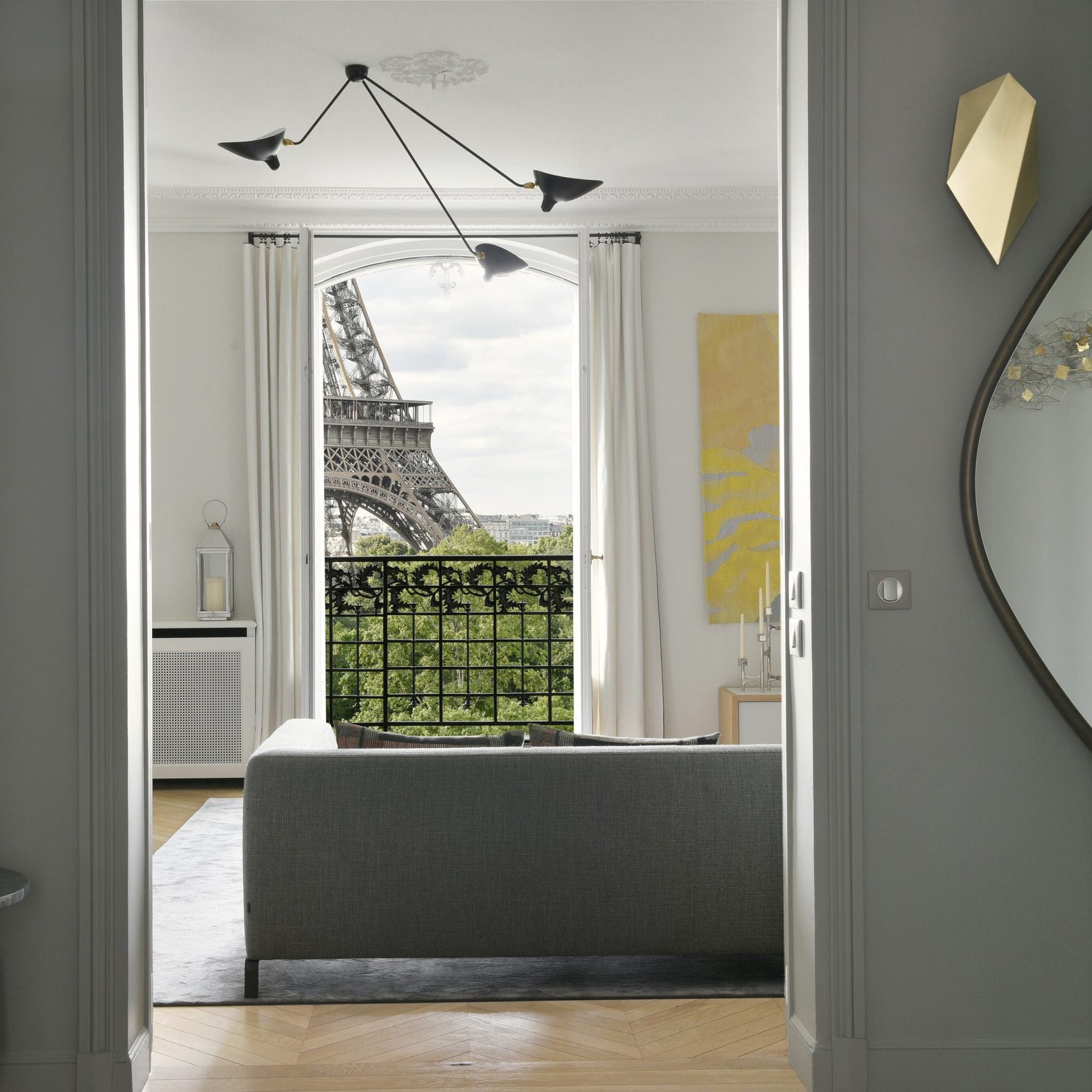 Ceiling Light Fixture | Three Arm Design with Dynamic Sculptural Style 7