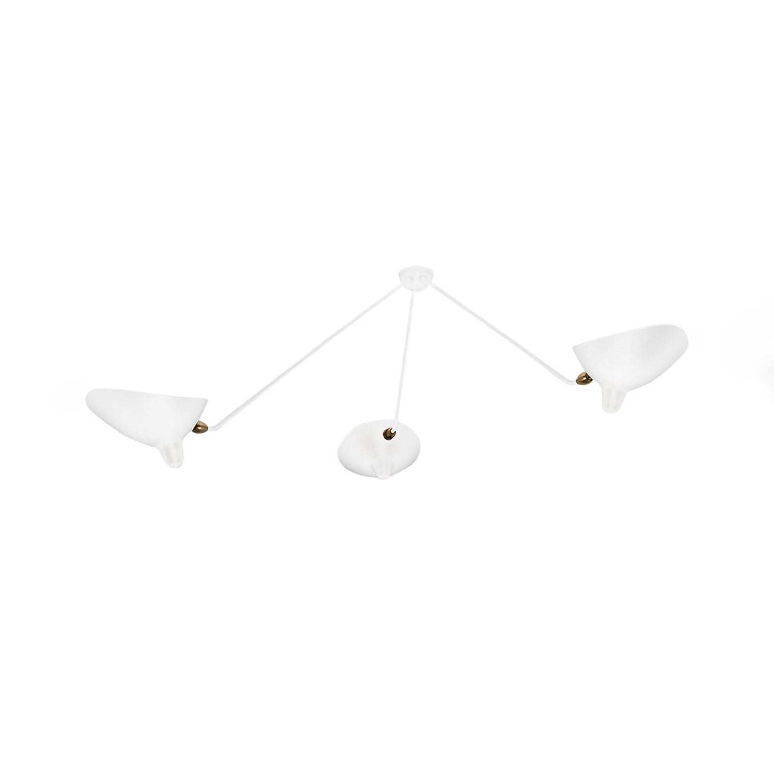 Ceiling Light Fixture | Three Arm Design with Dynamic Sculptural Style 10