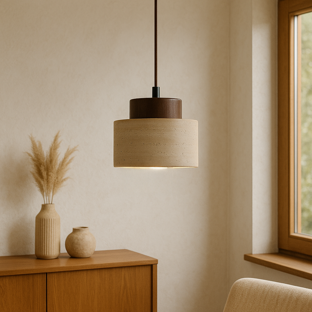 Travertine Pendant Light | Minimalist Design for Modern Spaces 1