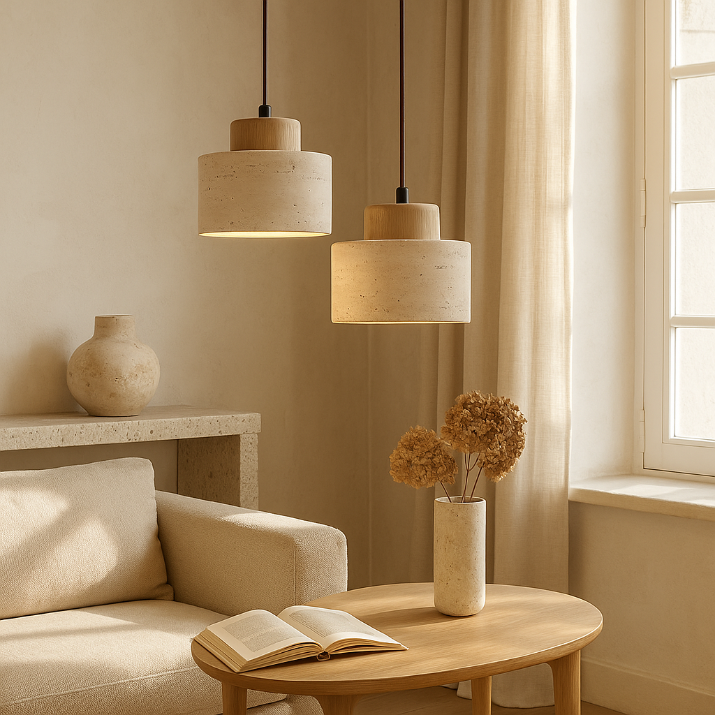 Travertine Pendant Light | Minimalist Design for Modern Spaces 2