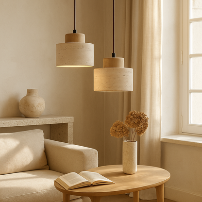 Travertine Pendant Light | Minimalist Design for Modern Spaces 2
