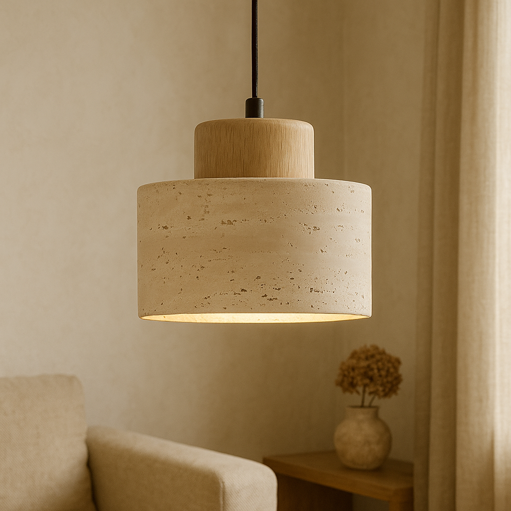 Travertine Pendant Light | Minimalist Design for Modern Spaces 3