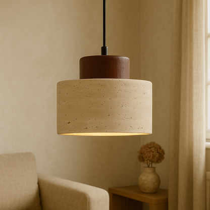 Travertine Pendant Light | Minimalist Design for Modern Spaces 4