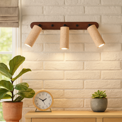 Travertine Wall Sconce | Rotatable Design for Flexible Lighting 1