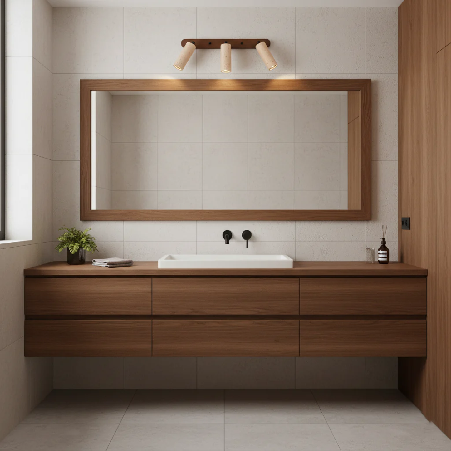 Travertine Wall Sconce | Rotatable Design for Flexible Lighting 3