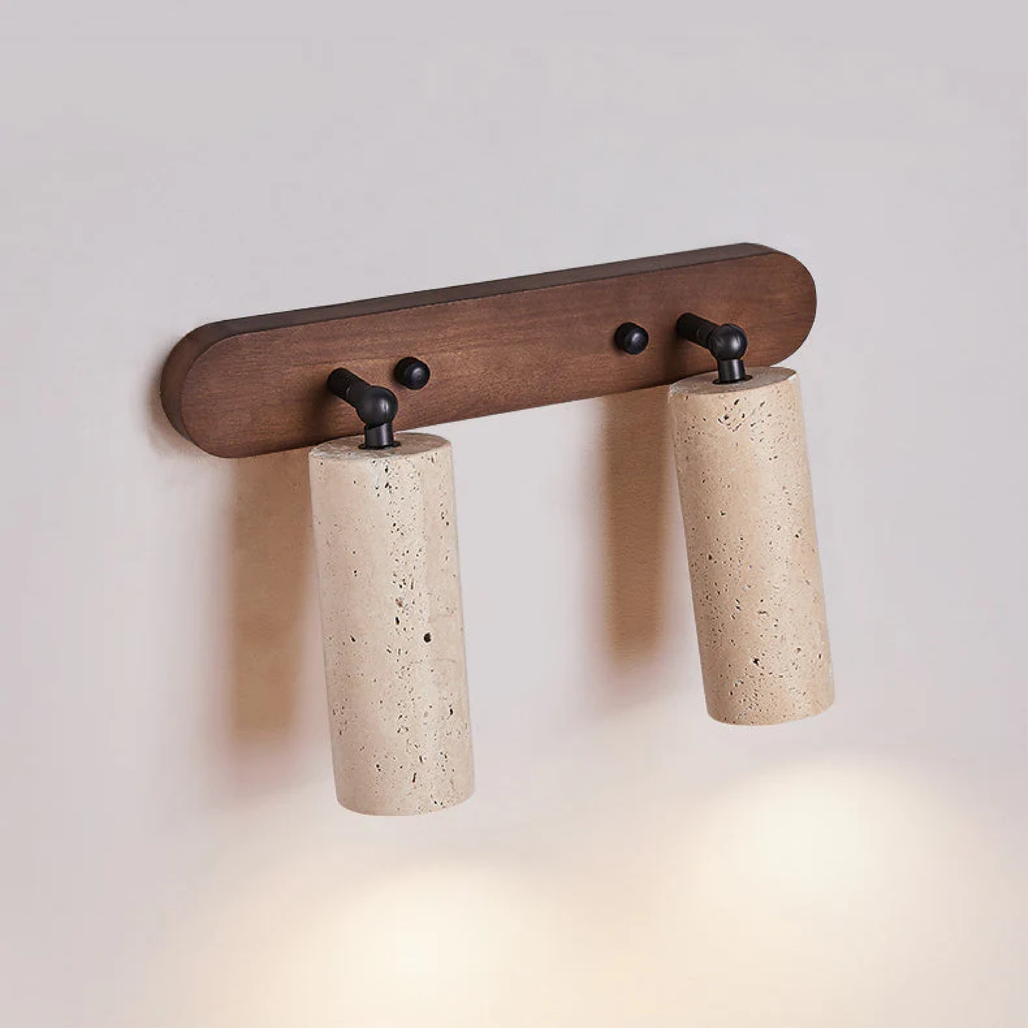 Travertine Wall Sconce | Rotatable Design for Flexible Lighting 6
