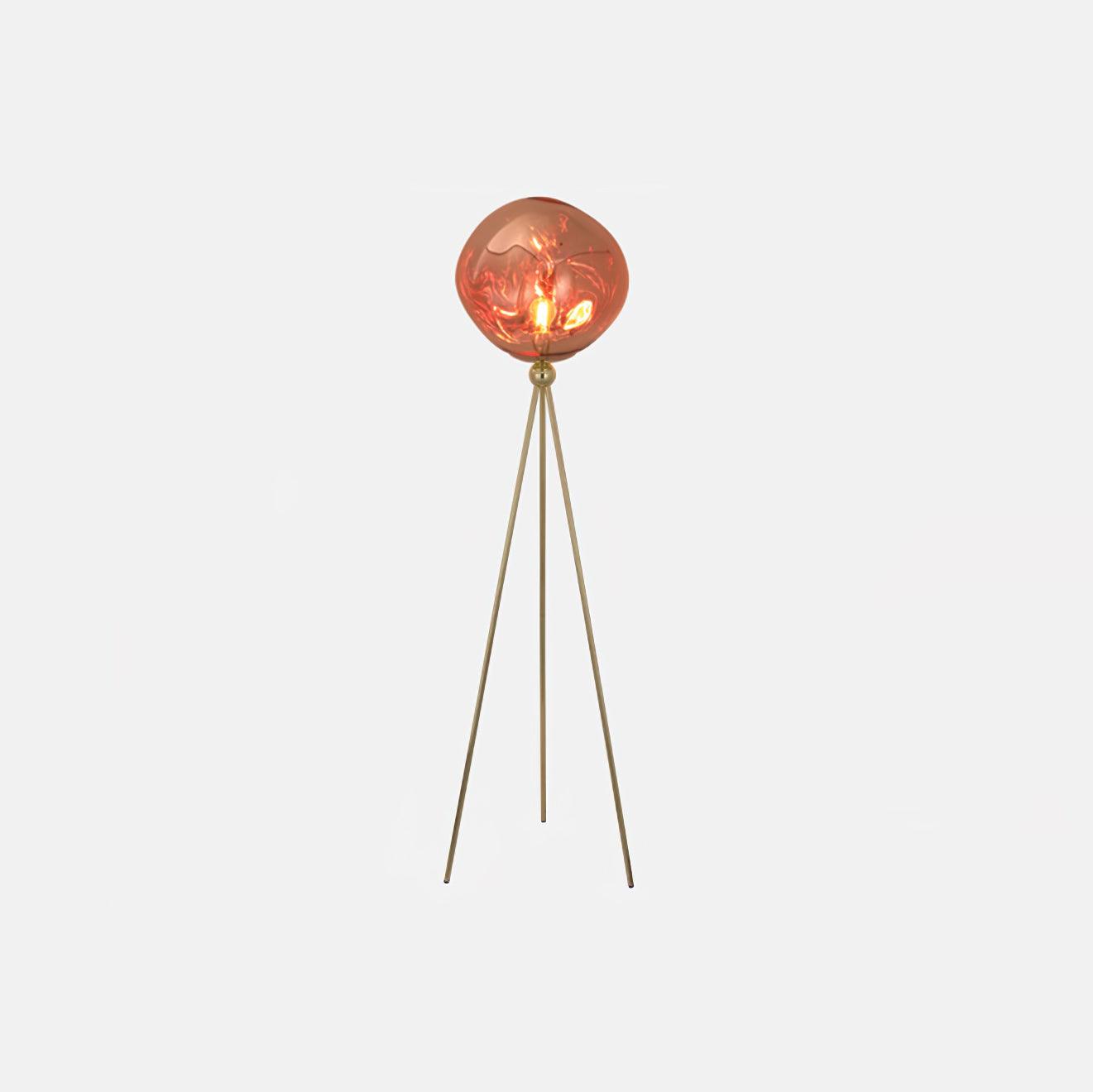 Tripod Floor Lamp | Unique Spherical Shade for Modern Living Room Lighting 0