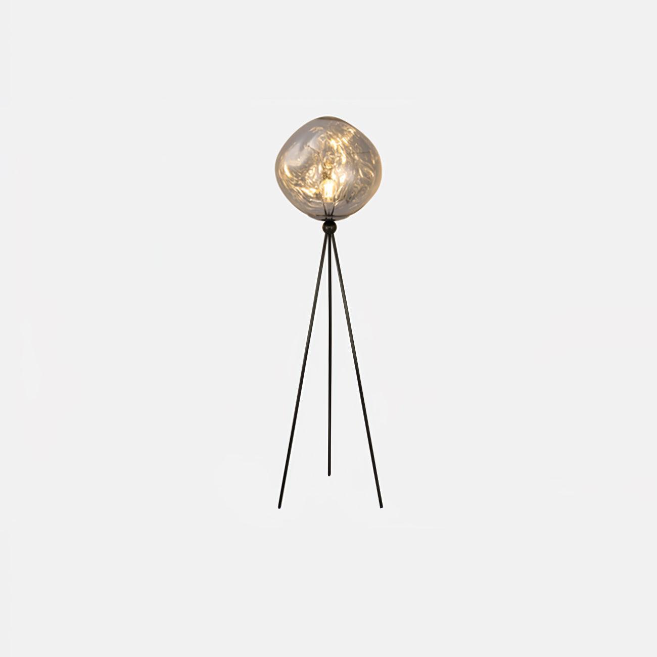 Tripod Floor Lamp | Unique Spherical Shade for Modern Living Room Lighting 9
