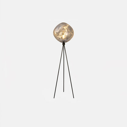 Tripod Floor Lamp | Unique Spherical Shade for Modern Living Room Lighting 9