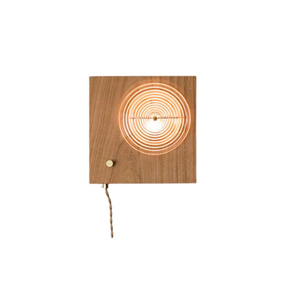 Vintage Camera Wall Lamp | Sturdy Metal and Warm Wood Design 0