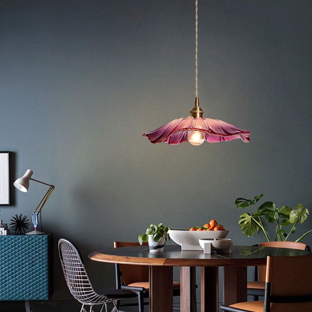 Vintage Floral Glass Pendant Light | Elegant Retro Design 1