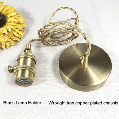 Vintage Floral Glass Pendant Light | Elegant Retro Design 8