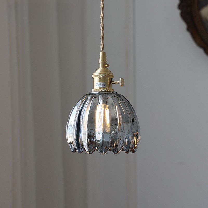 Vintage Glass Pendant Lamp | Elegant Japanese Design for Modern Spaces 9