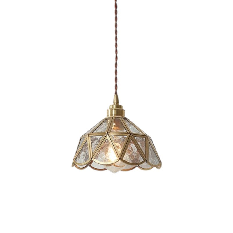 Vintage Glass Pendant Lamp | Elegant Lighting for Dining and Living Spaces 0