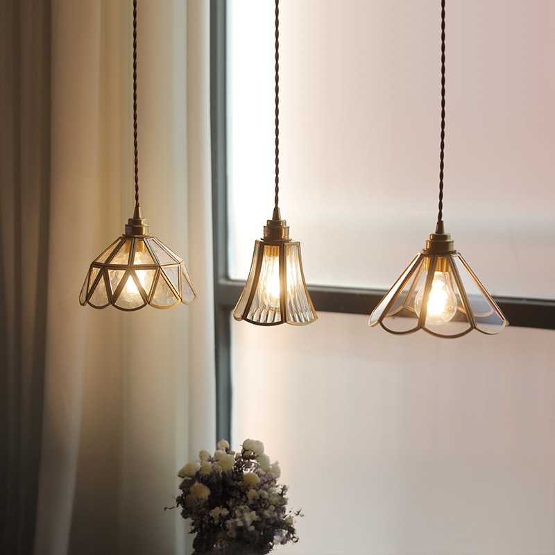 Vintage Glass Pendant Lamp | Elegant Lighting for Dining and Living Spaces 1