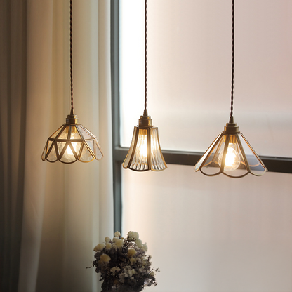 Vintage Glass Pendant Lamp | Elegant Lighting for Dining and Living Spaces 1