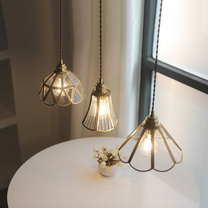 Vintage Glass Pendant Lamp | Elegant Lighting for Dining and Living Spaces 2