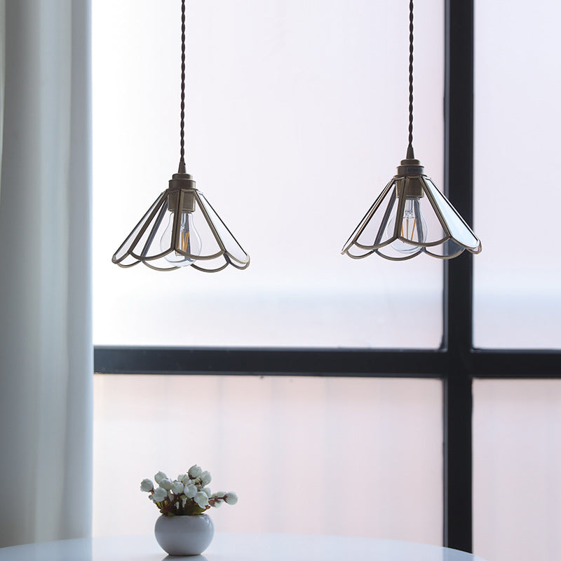Vintage Glass Pendant Lamp | Elegant Lighting for Dining and Living Spaces 4