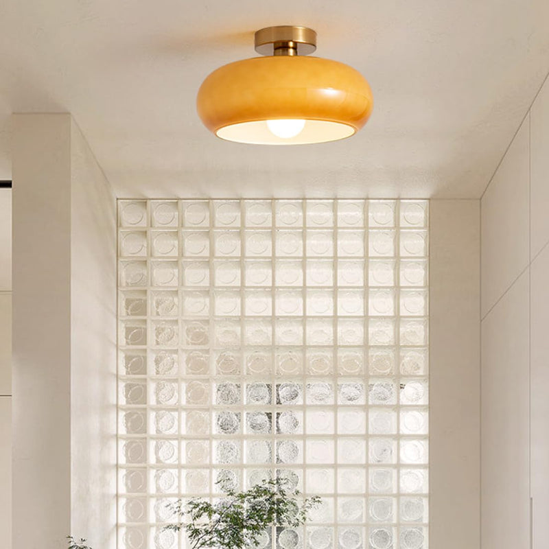 Vintage Round Glass Ceiling Light Fixture | Timeless Design with Modern Craftsmanship 1