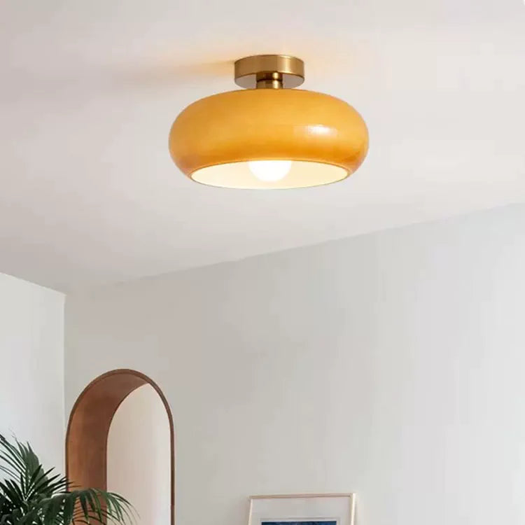 Vintage Round Glass Ceiling Light Fixture | Timeless Design with Modern Craftsmanship 3