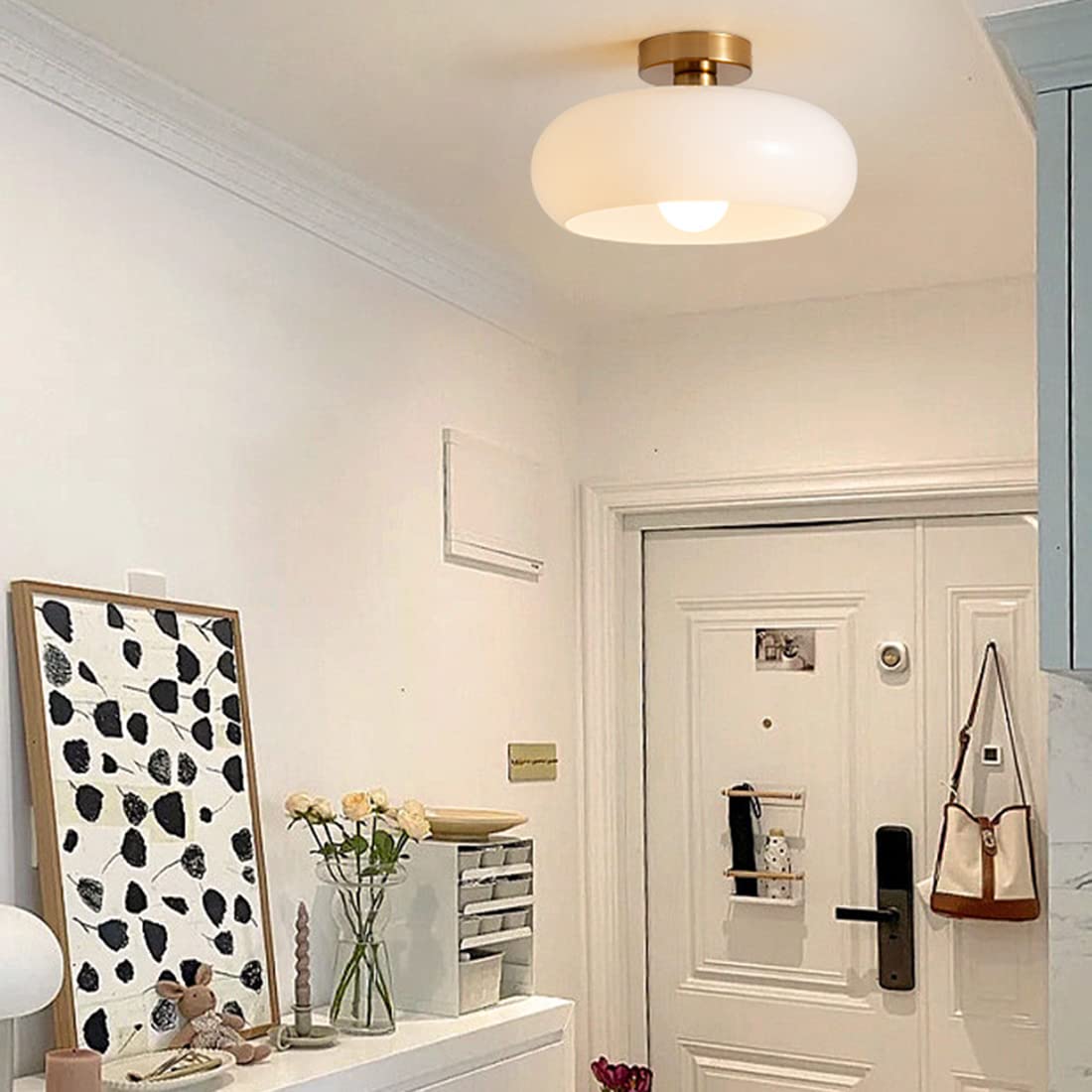 Vintage Round Glass Ceiling Light Fixture | Timeless Design with Modern Craftsmanship 9