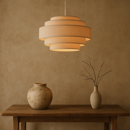 Wabi Sabi Ring Pendant Lamp | Organic Design with Soft Ambient Glow 3