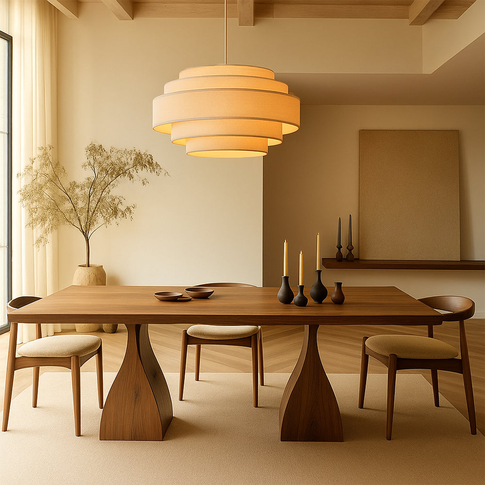 Wabi Sabi Ring Pendant Lamp | Organic Design with Soft Ambient Glow 7