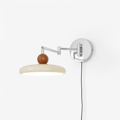 Plug-in Wall Lamp | Elegant Round Design with Integrated LED 2