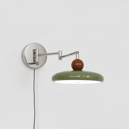 Plug-in Wall Lamp | Elegant Round Design with Integrated LED 10