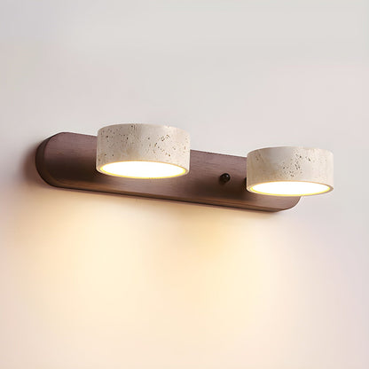 Wall Lamp | Elegant Travertine Design with Integrated LED Lighting 0