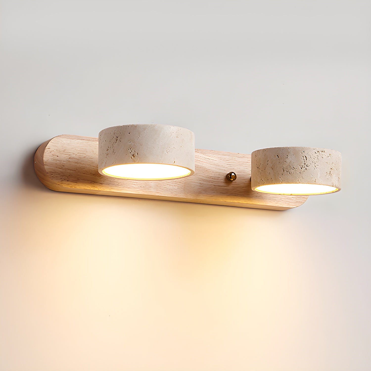 Wall Lamp | Elegant Travertine Design with Integrated LED Lighting 11