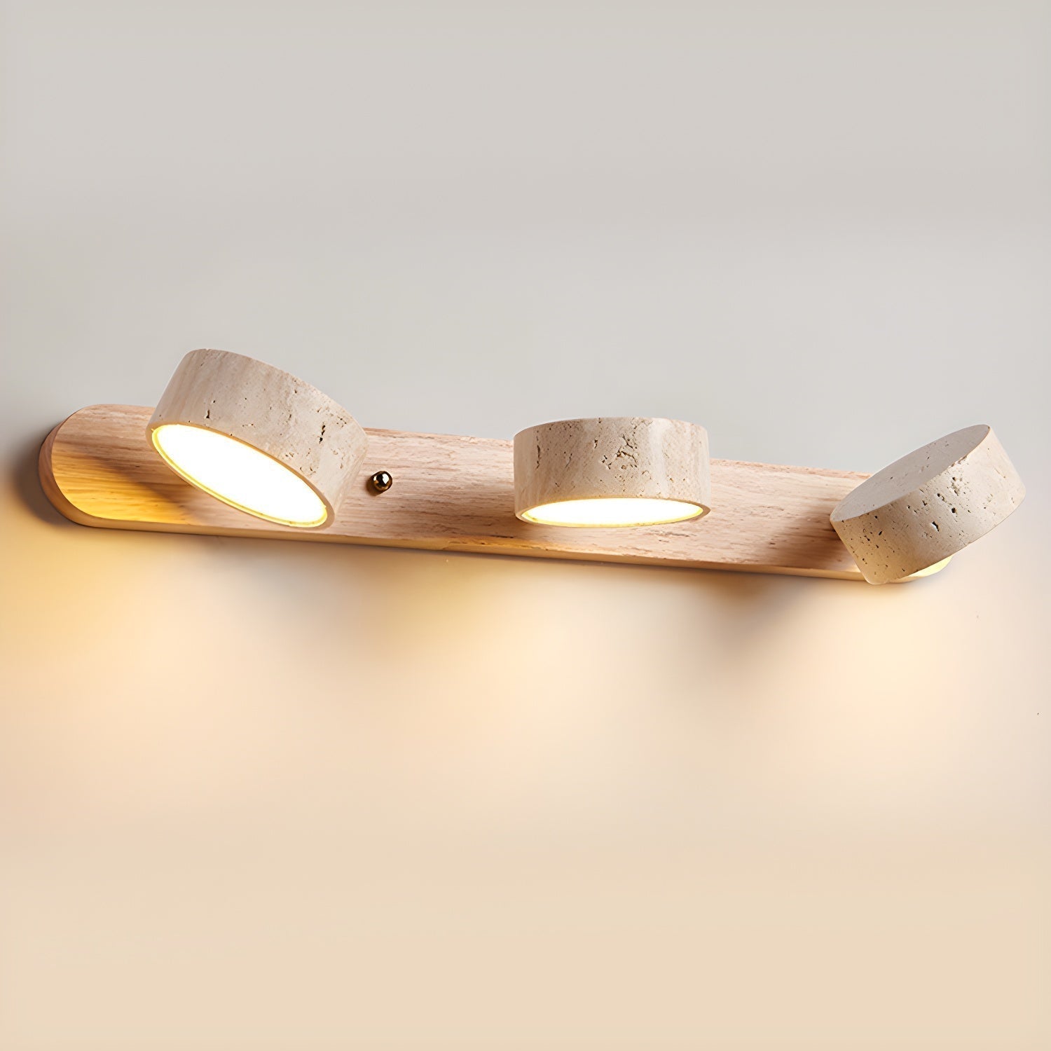Wall Lamp | Elegant Travertine Design with Integrated LED Lighting 7