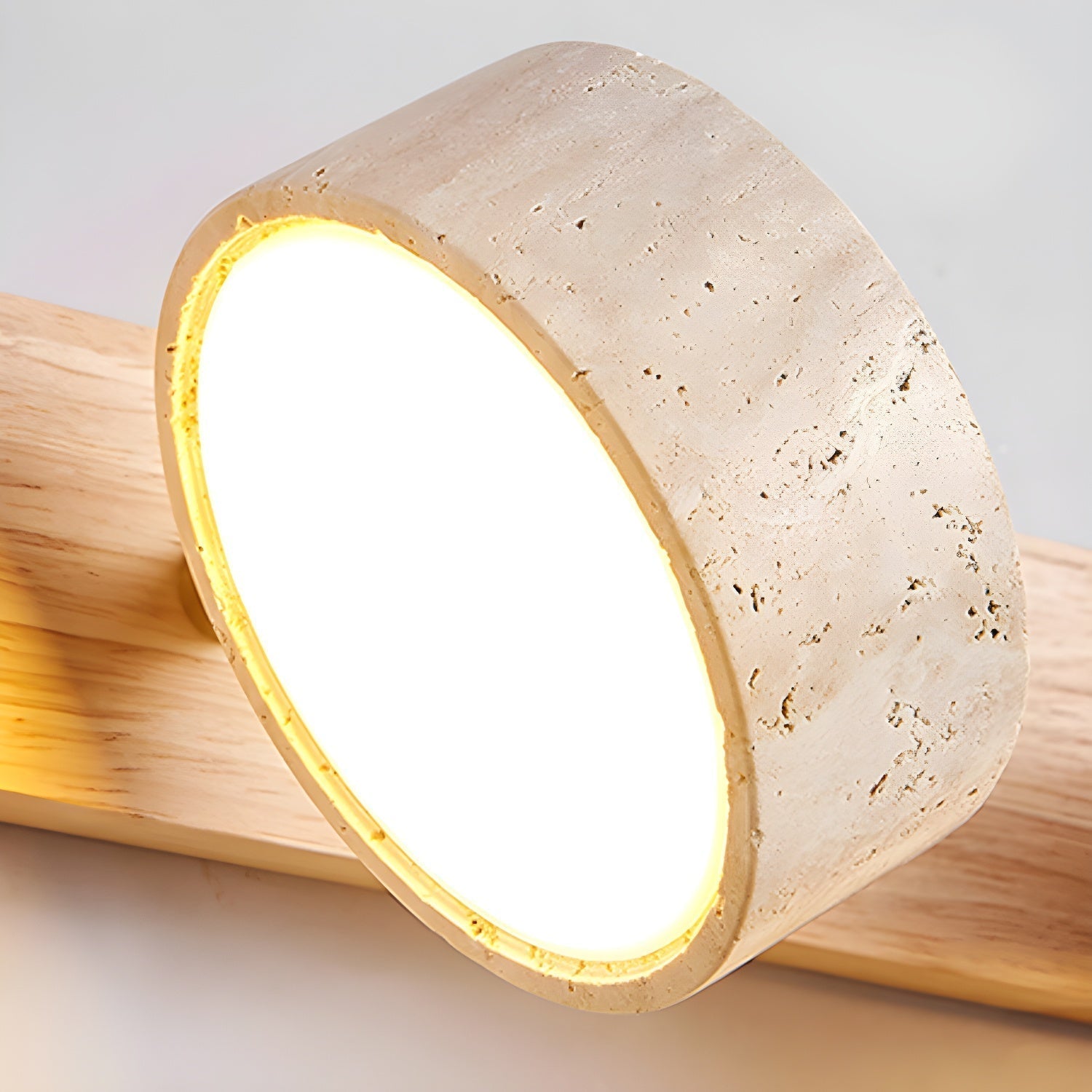 Wall Lamp | Elegant Travertine Design with Integrated LED Lighting 8