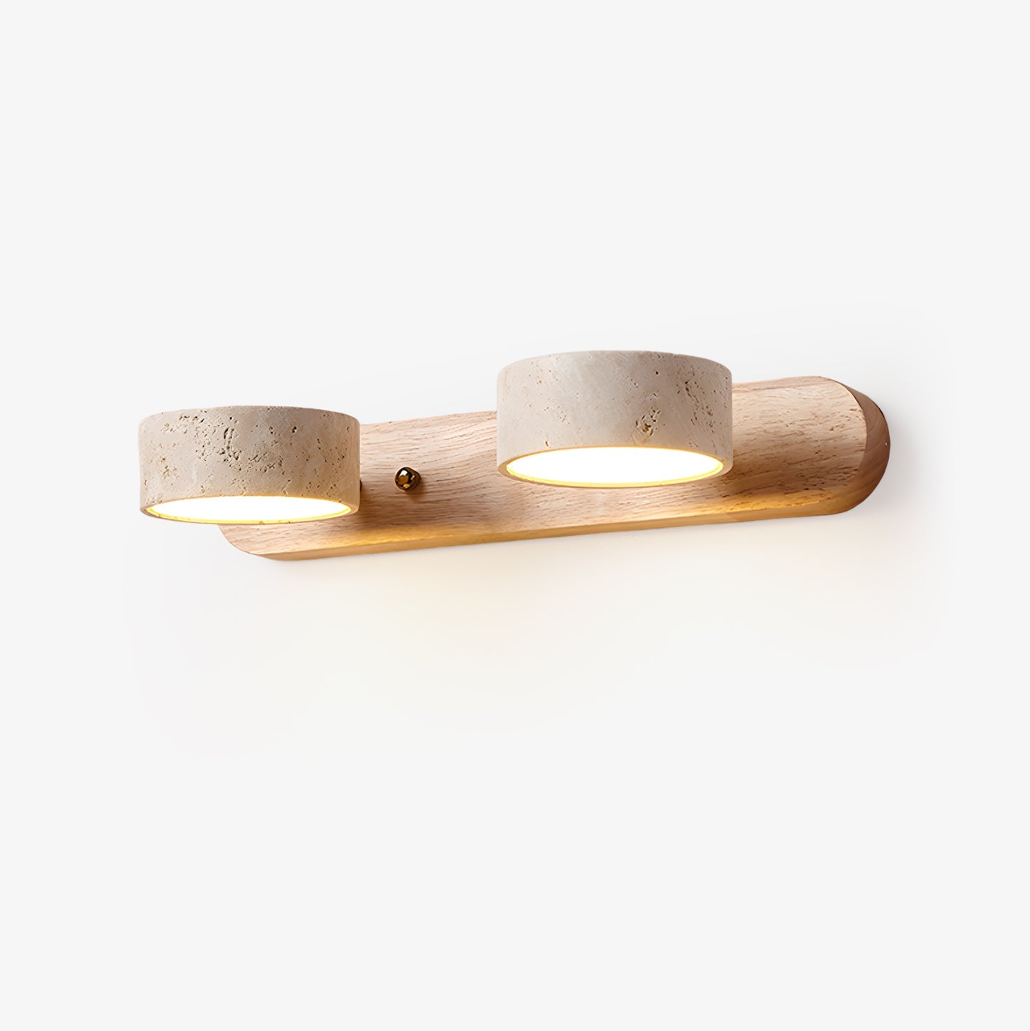 Wall Light Sconces | Elegant Dual Light Design with Natural Materials 2
