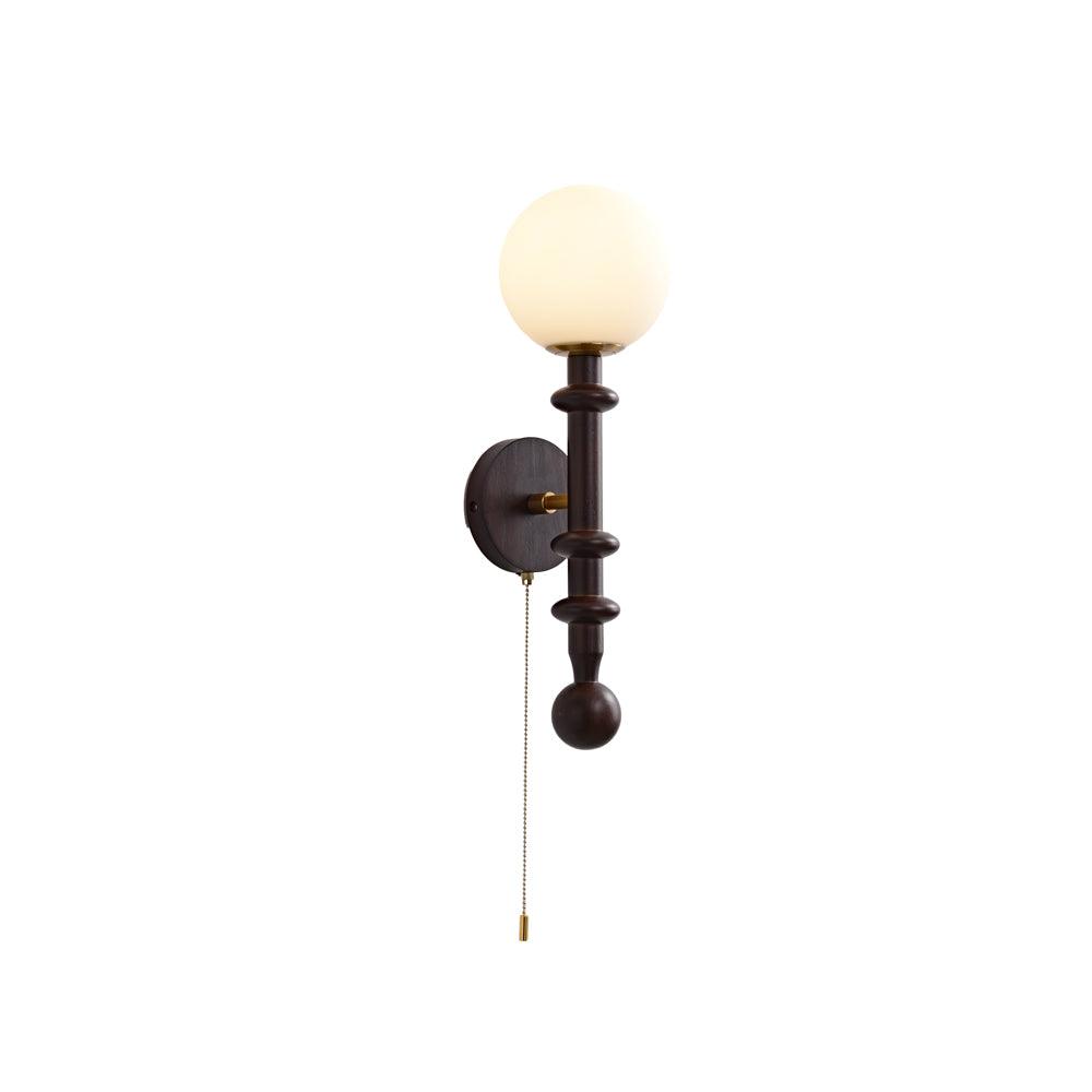 Wall Sconce Lighting Fixture | Elegant Metal and Wood Design 0