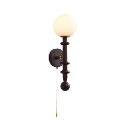 Wall Sconce Lighting Fixture | Elegant Metal and Wood Design 2