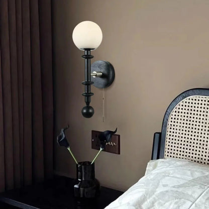 Wall Sconce Lighting Fixture | Elegant Metal and Wood Design 4