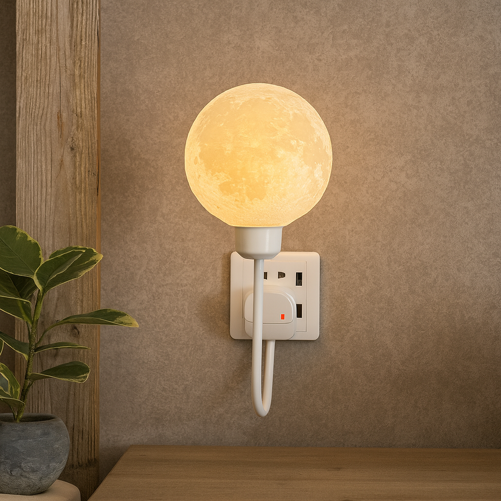 Wall Sconce Lighting | Contemporary Moon Design with Soft LED Glow 0