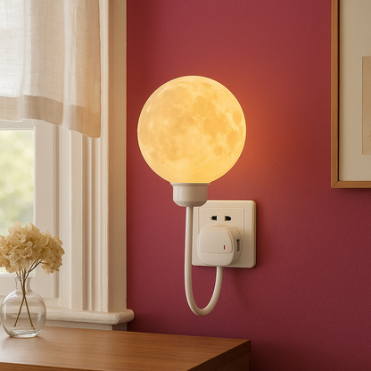 Wall Sconce Lighting | Contemporary Moon Design with Soft LED Glow 2